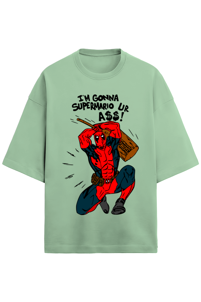 Deadpool A$$ smashing Terry Oversized T-Shirt